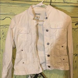 White jean jacket